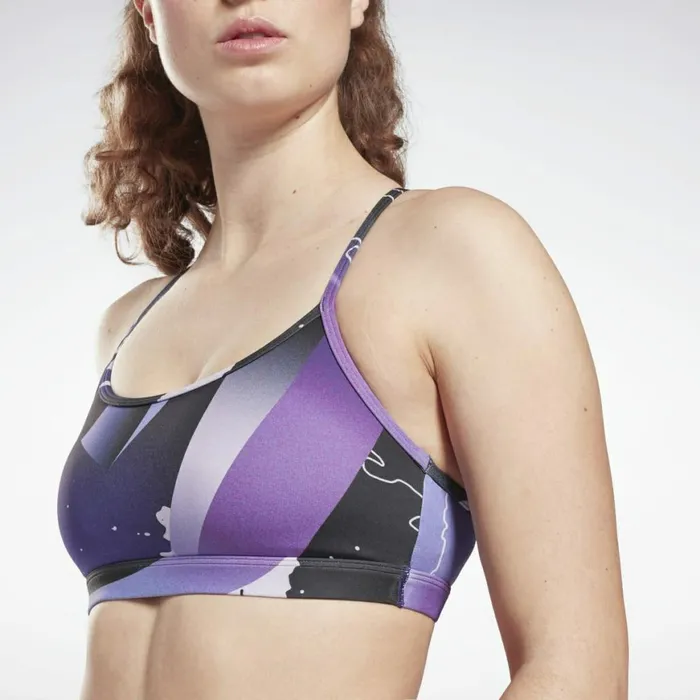 Sports Bras Womens Reebok Skinny Bra Dark Orchid