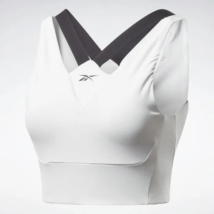 Sports Bras Womens Reebok Studio MediumImpact Bra Porcelain