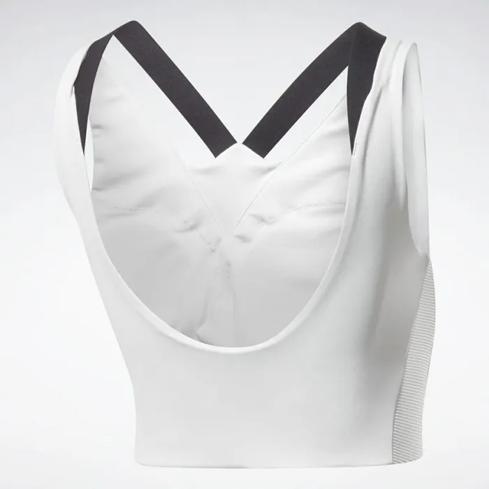 Sports Bras Womens Reebok Studio MediumImpact Bra Porcelain