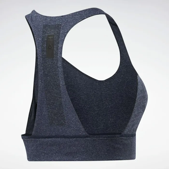 Sports Bras Womens Reebok United By Fitness Myoknit Seamless MediumImpact Bra Vector Navy