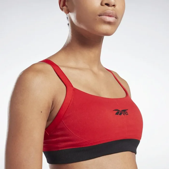 Sports Bras Womens Reebok VB Seamless LowImpact Bra Scarlet