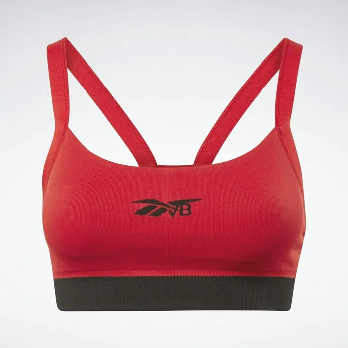Sports Bras Womens Reebok VB Seamless LowImpact Bra Scarlet