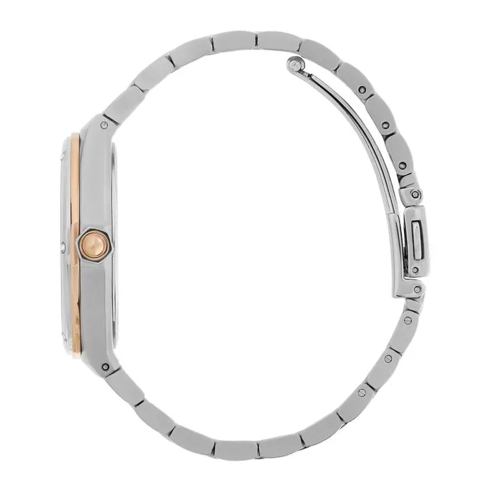 Sports Luxe Watches Women Olivia Burton 33mm Hexa White Carnation Gold and Silver Bracelet Watch