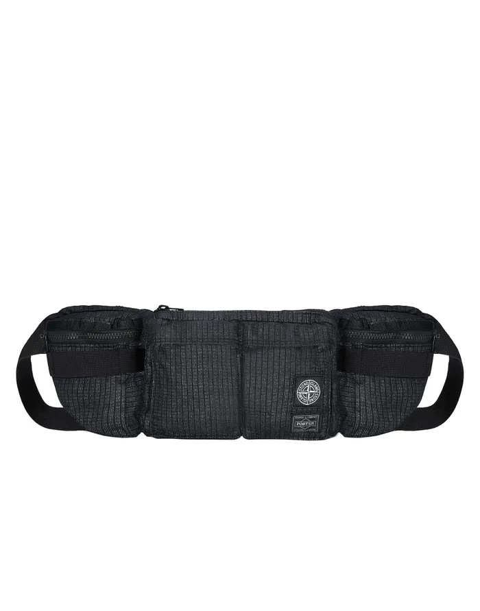 Stone Island Bags 916P1 Stone IslandPorterReflective Weave RipstopTc In Black 8211 Mens