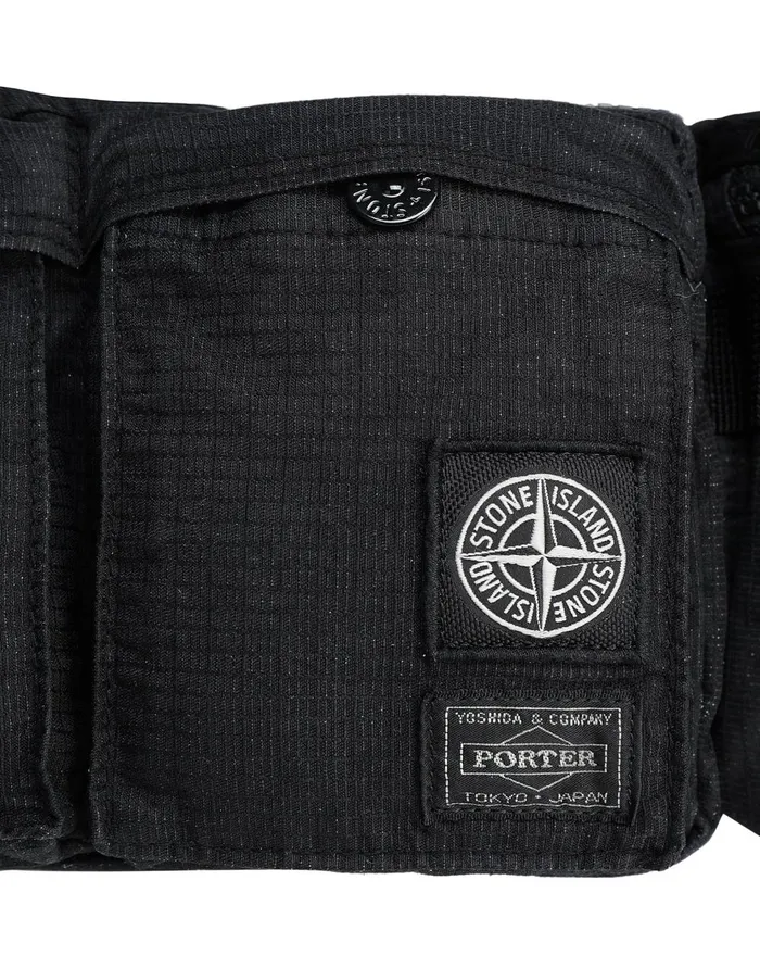 Stone Island Bags 916P1 Stone IslandPorterReflective Weave RipstopTc In Black 8211 Mens