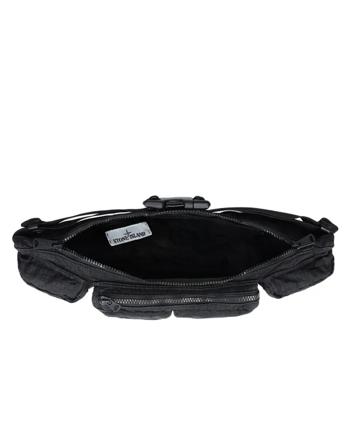 Stone Island Bags 916P1 Stone IslandPorterReflective Weave RipstopTc In Black 8211 Mens