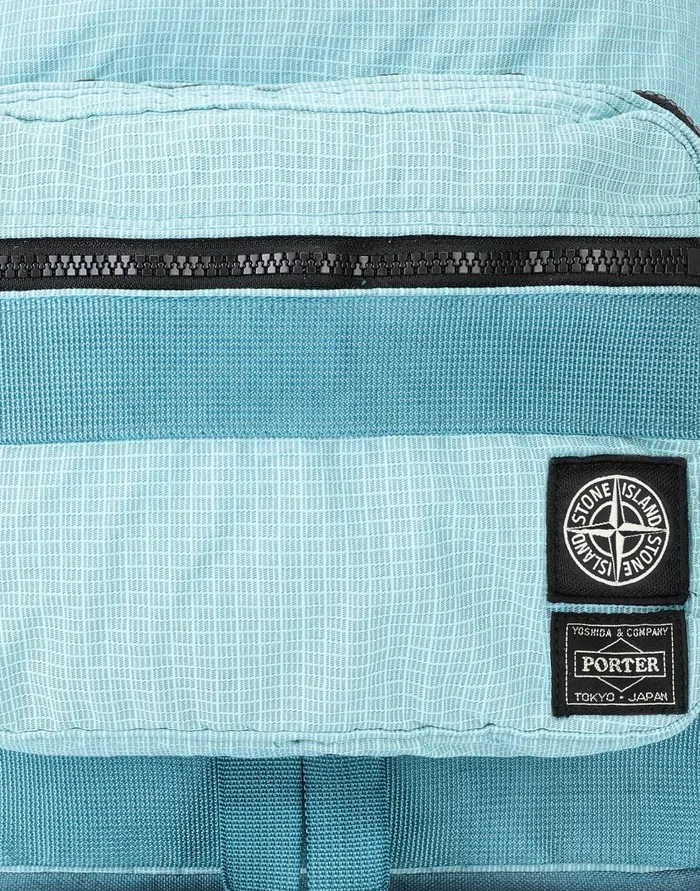 Stone Island Bags 917P1 Stone IslandPorterReflective Weave RipstopTc In Turquoise 8211 Mens