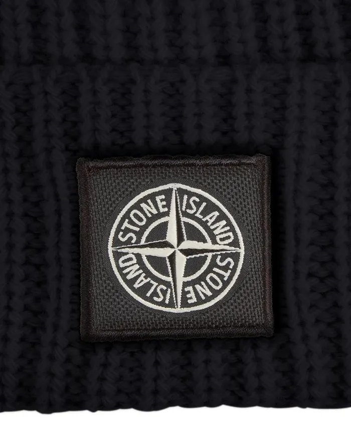 Stone Island Caps 038 Beanies N10B5 Beanie In Black 8211 Mens