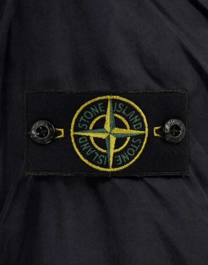 Stone Island Coats 038 Jackets 40423 Garment Dyed Crinkle Reps Ny With PrimaloftTc Hooded Blouson In Black 8211 Mens
