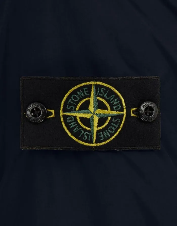Stone Island Coats 038 Jackets 40423 Garment Dyed Crinkle Reps Ny With PrimaloftTc Hooded Blouson In Navy 8211 Mens