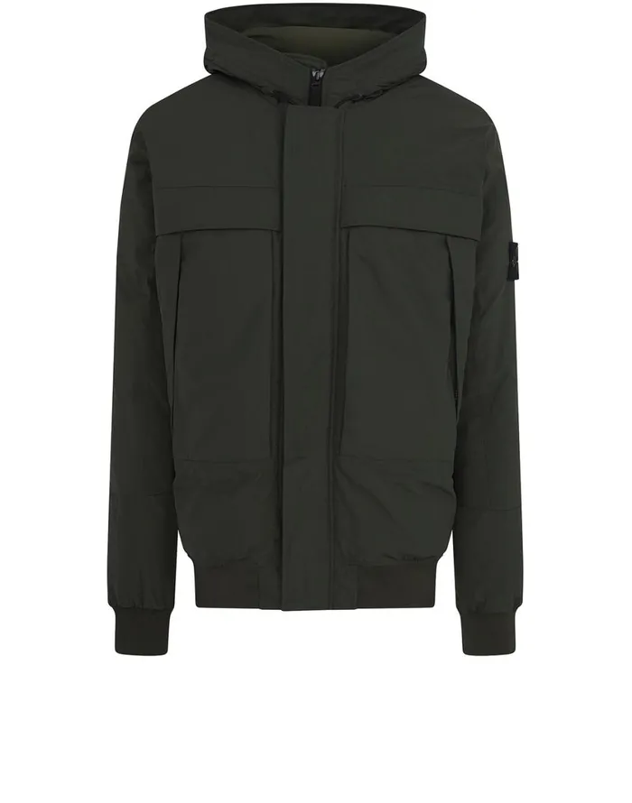 Stone Island Coats 038 Jackets 40826 Micro Reps Hooded Down Jacket In Dark Forest 8211 Mens Stone Island Coats 038 Jackets 40826 Micro Reps Hooded Down Jacket In Dark Forest 8211 Mens