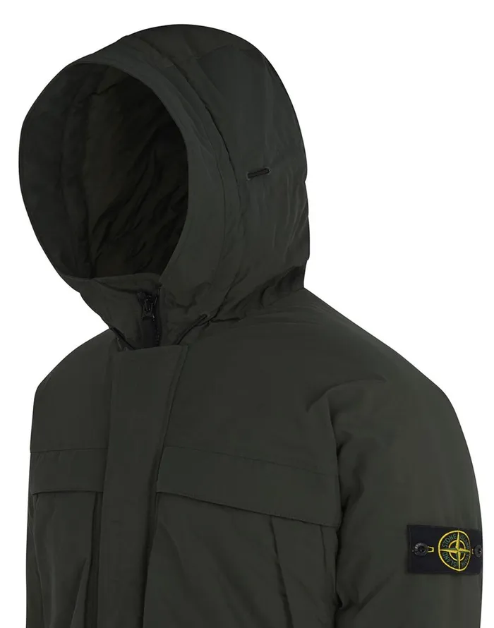 Stone Island Coats 038 Jackets 40826 Micro Reps Hooded Down Jacket In Dark Forest 8211 Mens