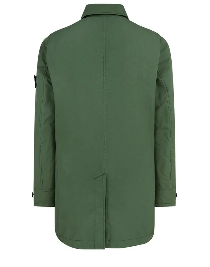 Stone Island Coats 038 Jackets 42149 DavidTc With Primaloft Insulation Technology Short Trench Coat In Dark Forest 8211 Mens
