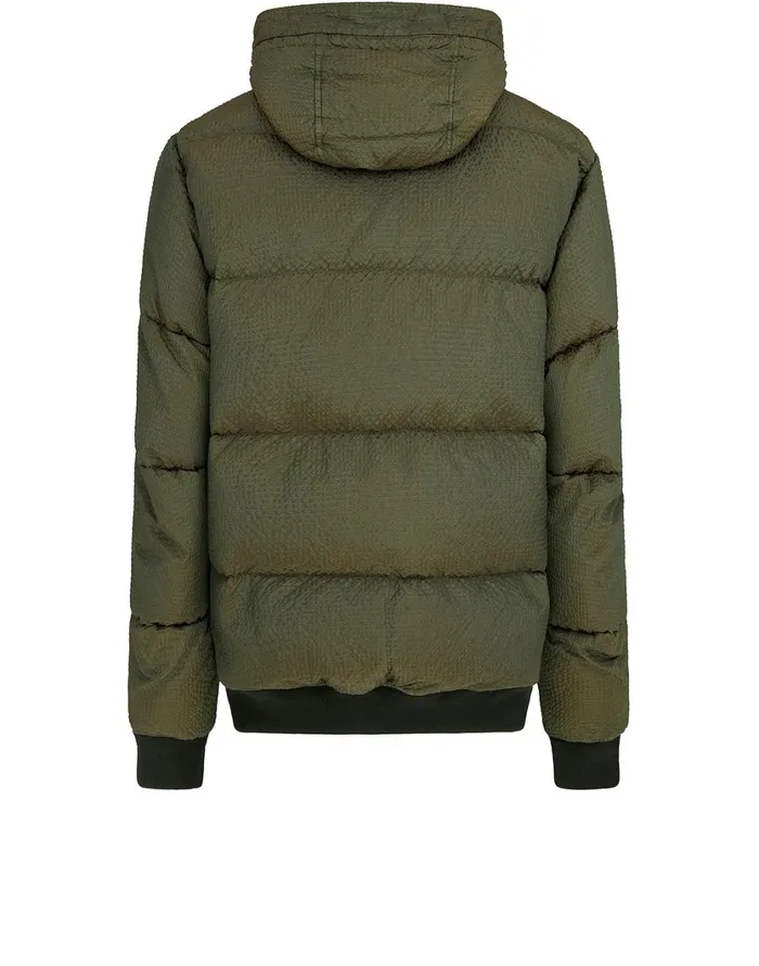 Stone Island Coats 038 Jackets 42634 PolyColour Frame DownTc Hooded Blouson In Dark Forest 8211 Mens