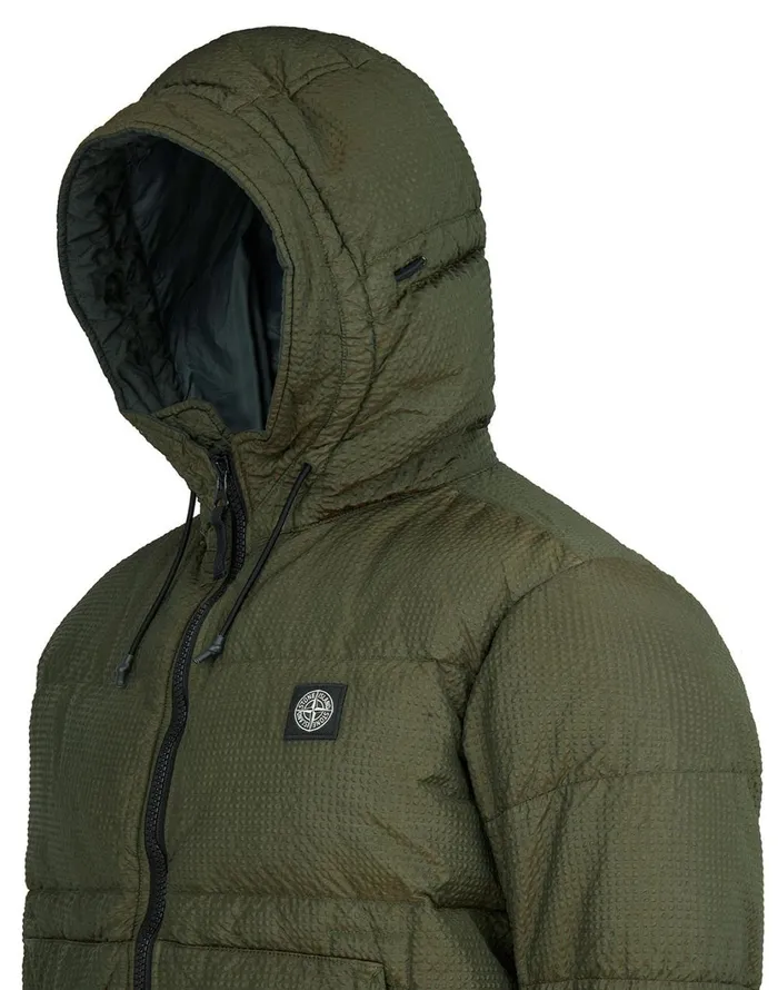 Stone Island Coats 038 Jackets 42634 PolyColour Frame DownTc Hooded Blouson In Dark Forest 8211 Mens