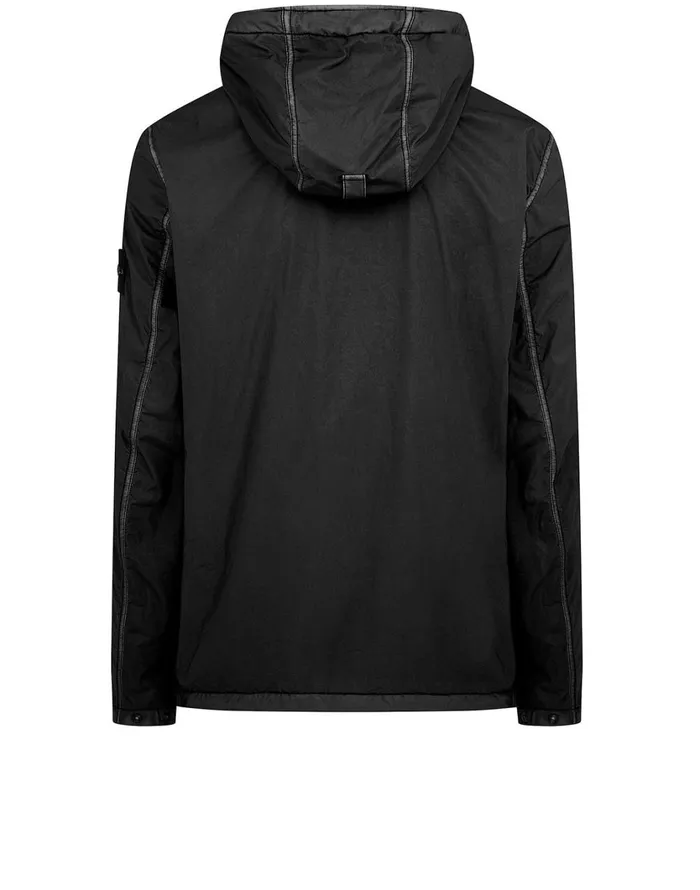 Stone Island Coats 038 Jackets 43035 Lamy Flock Hooded Jacket In Black 8211 Mens