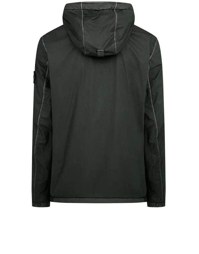 Stone Island Coats 038 Jackets 43035 Lamy Flock Hooded Jacket In Dark Forest 8211 Mens