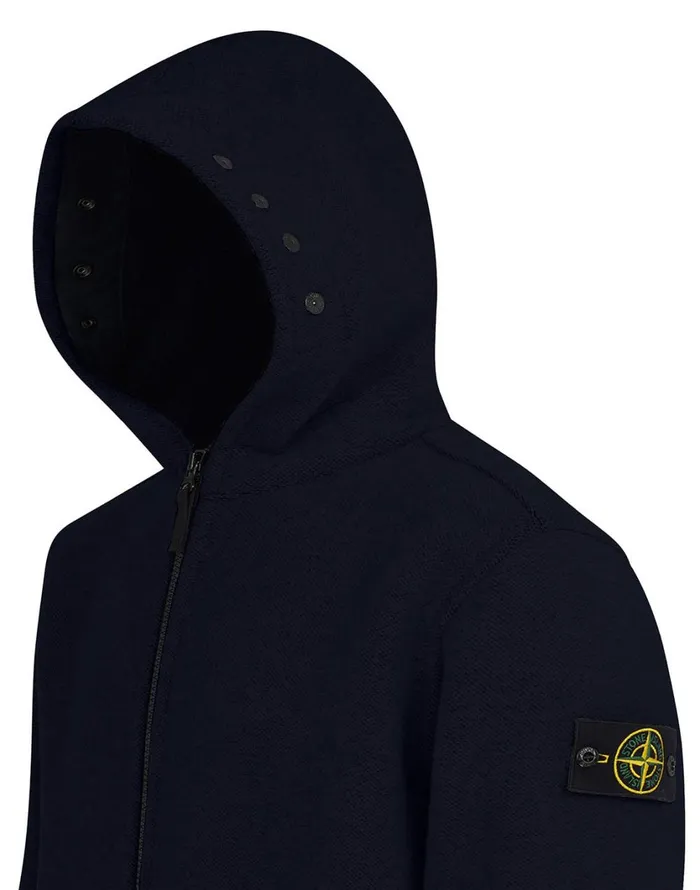 Stone Island Coats 038 Jackets 71252 Panno Jacquard Duffle Coat In Marine Blue 8211 Mens