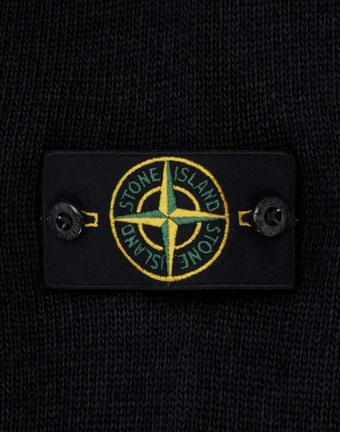 Stone Island Knitwear 505A3 Lambswool Crewneck Knit In Black 8211 Mens