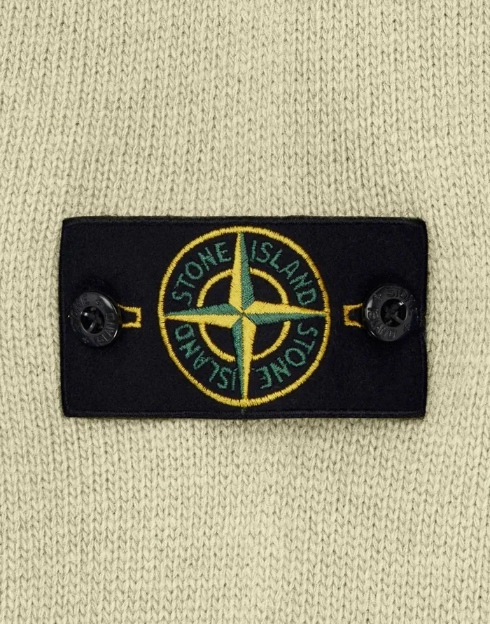 Stone Island Knitwear 505A3 Lambswool Crewneck Knit In Butter 8211 Mens