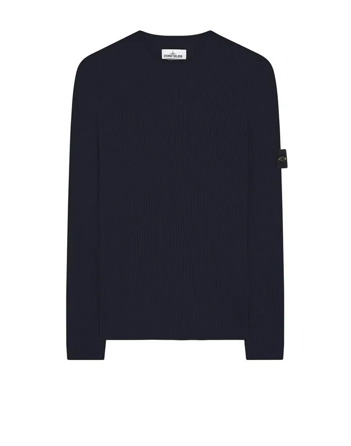 Stone Island Knitwear 521C2 Crewneck Jumper In Navy 8211 Mens