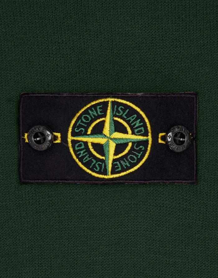 Stone Island Knitwear 591A1 Crewneck Knit In Dark Forest 8211 Mens