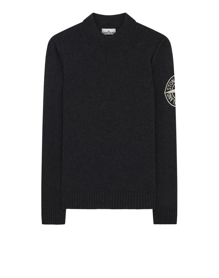 Stone Island Knitwear 592C7 Crewneck Jumper In Black 8211 Mens