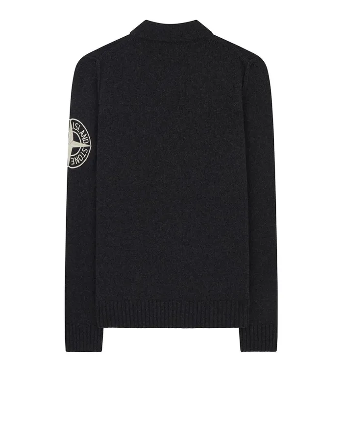 Stone Island Knitwear 592C7 Crewneck Jumper In Black 8211 Mens