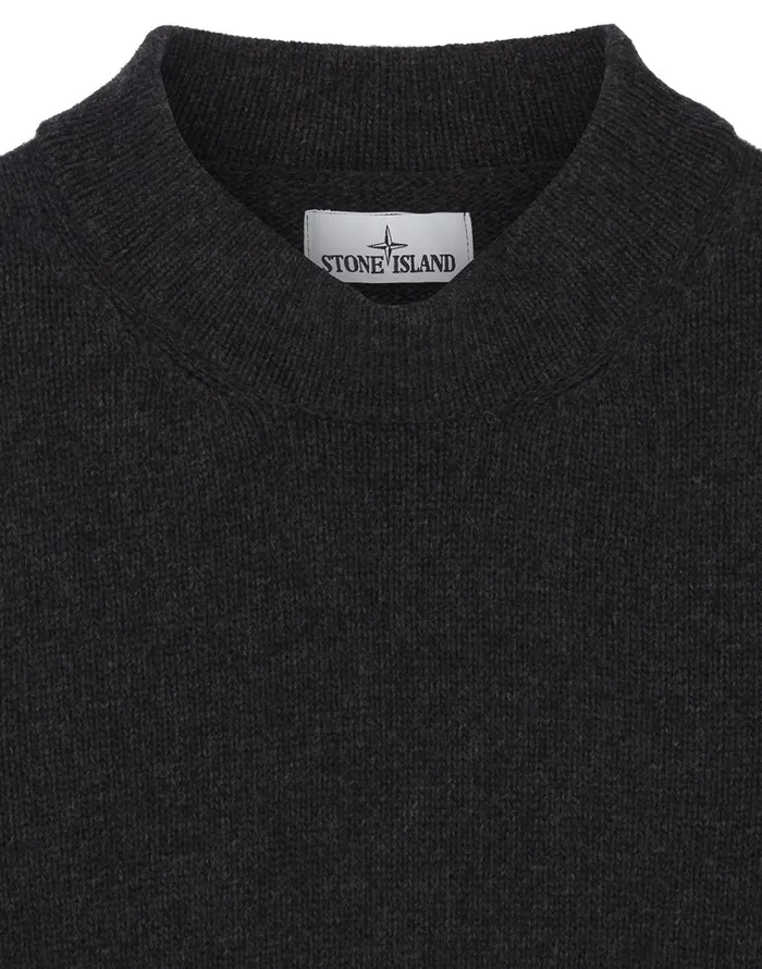 Stone Island Knitwear 592C7 Crewneck Jumper In Black 8211 Mens