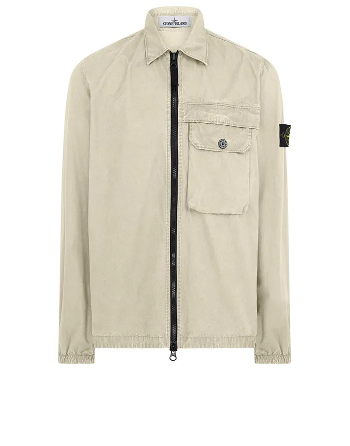 Stone Island Overshirts 107Wn TCoOld Overshirt In Butter 8211 Mens