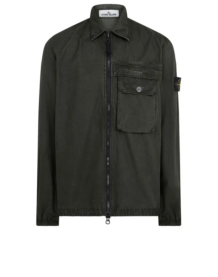 Stone Island Overshirts 107Wn TCoOld Overshirt In Dark Forest 8211 Mens