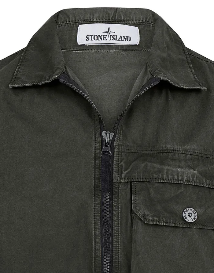 Stone Island Overshirts 107Wn TCoOld Overshirt In Dark Forest 8211 Mens