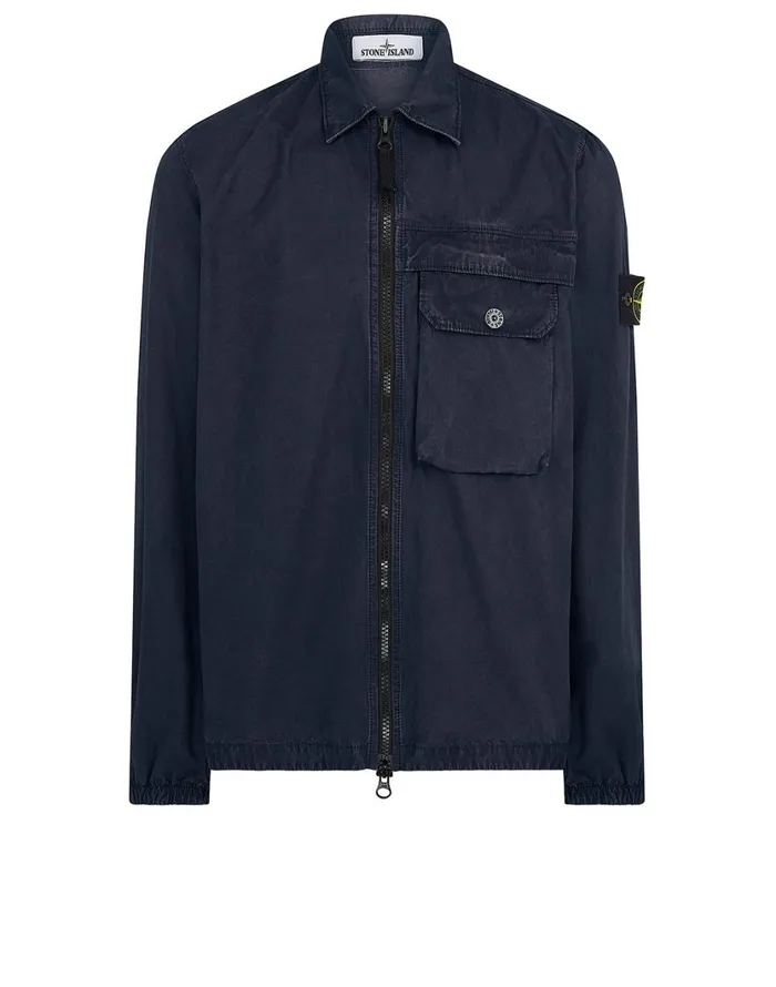 Stone Island Overshirts 107Wn TCoOld Overshirt In Navy 8211 Mens