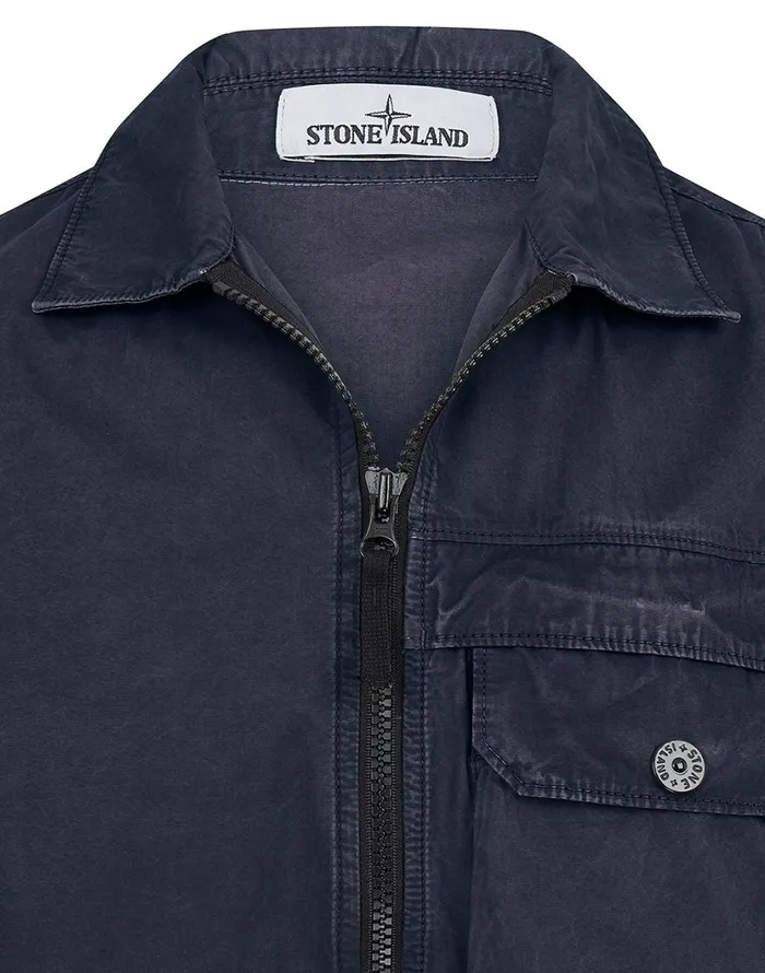 Stone Island Overshirts 107Wn TCoOld Overshirt In Navy 8211 Mens