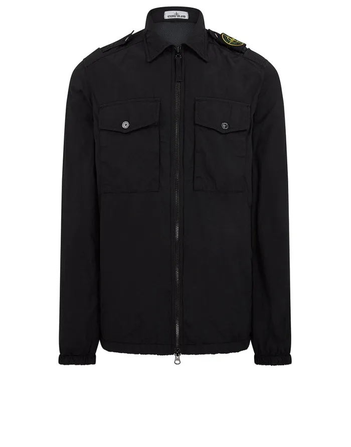 Stone Island Overshirts 11303 Naslan Light Overshirt In Black 8211 Mens