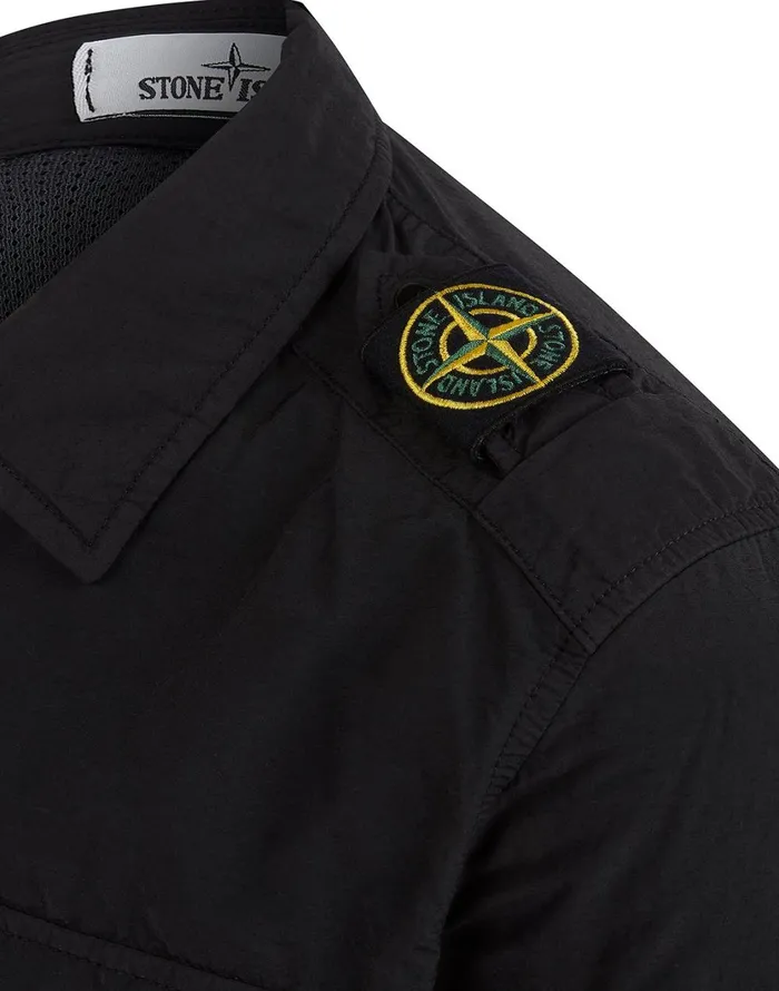 Stone Island Overshirts 11303 Naslan Light Overshirt In Black 8211 Mens
