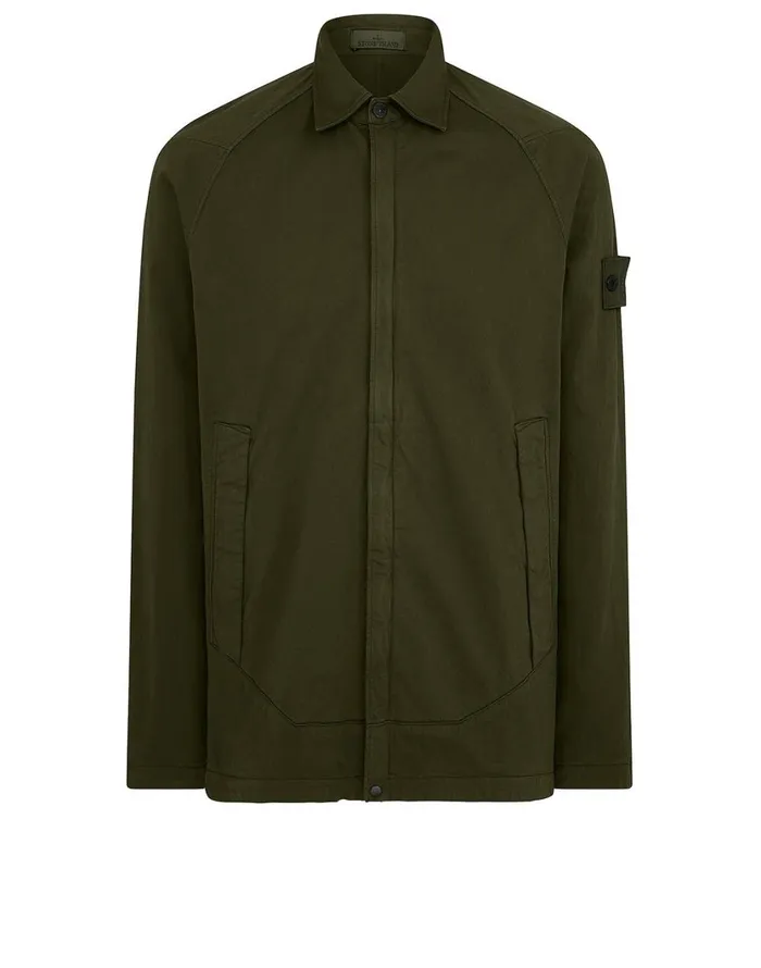 Stone Island Overshirts 116F4 Overshirt In Khaki 8211 Mens