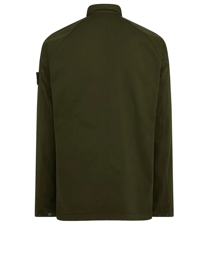 Stone Island Overshirts 116F4 Overshirt In Khaki 8211 Mens