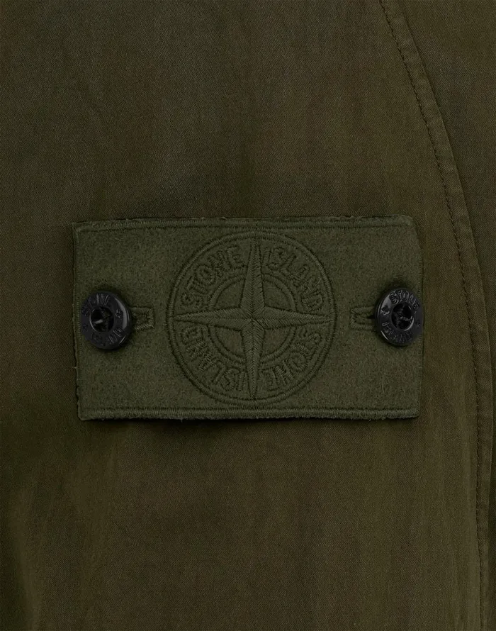 Stone Island Overshirts 116F4 Overshirt In Khaki 8211 Mens