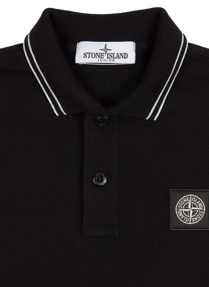 Stone Island Polo Shirts 21348 Polo Shirt In Black 8211 Junior