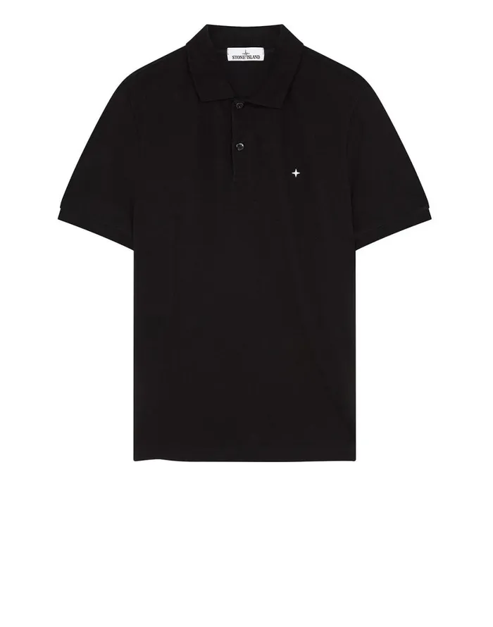 Stone Island Polo Shirts 21718 Short Sleeve Polo Shirt In Black 8211 Mens