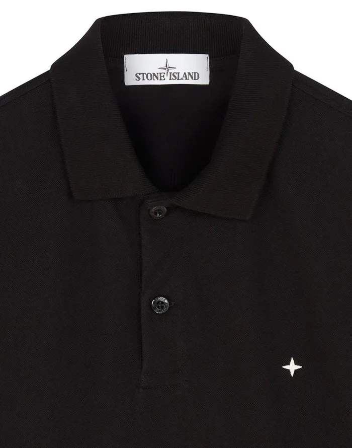 Stone Island Polo Shirts 21718 Short Sleeve Polo Shirt In Black 8211 Mens