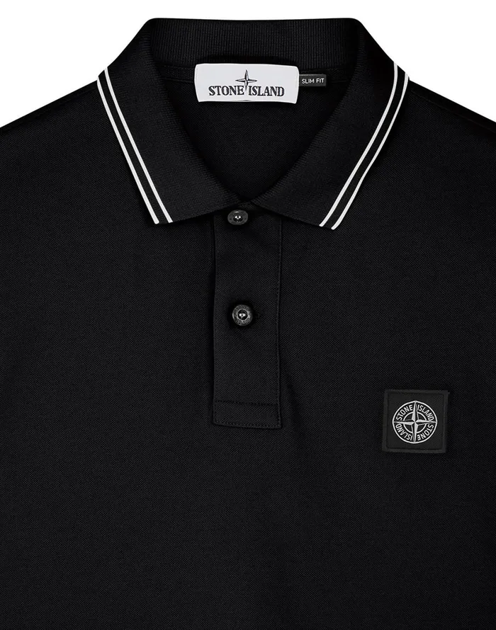 Stone Island Polo Shirts 22S18 Short Sleeve Polo Shirt In Black 8211 Mens