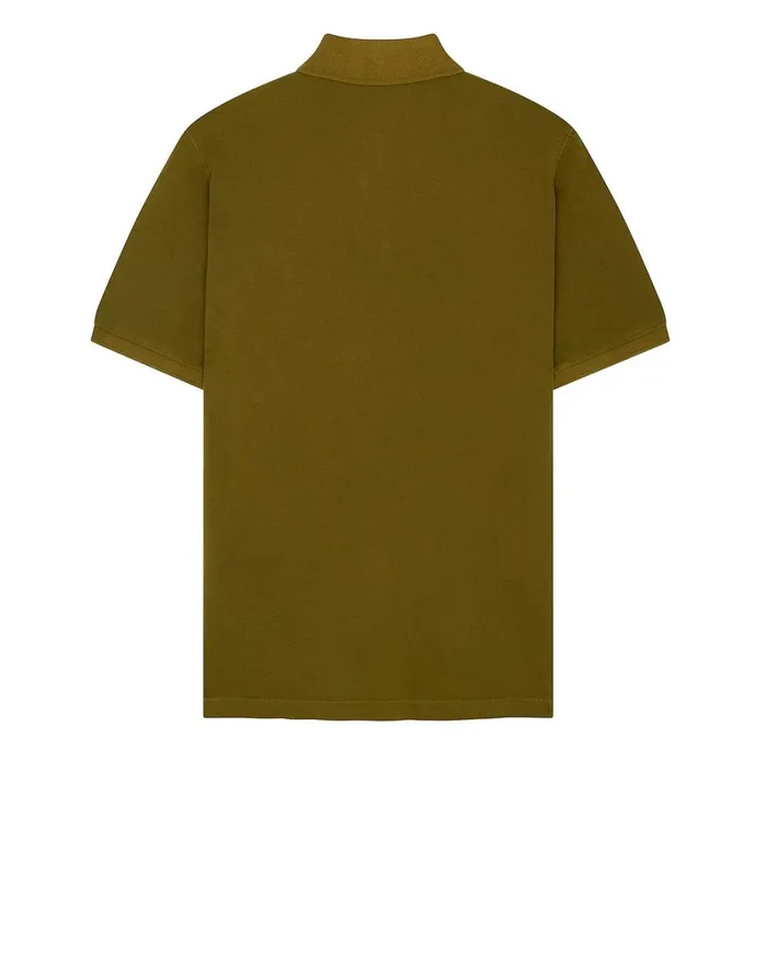 Stone Island Polo Shirts 22S67 Pigment Dye Short Sleeve Polo Shirt In Tobacco 8211 Mens