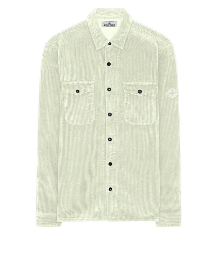 Stone Island Shirts 12111 Long Sleeve Shirt In Butter 8211 Mens