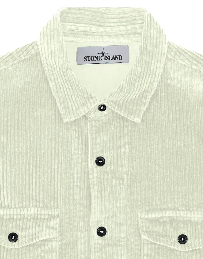 Stone Island Shirts 12111 Long Sleeve Shirt In Butter 8211 Mens