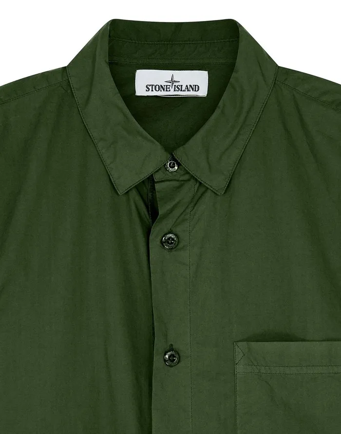 Stone Island Shirts 12501 LongSleeve Shirt In Dark Forest 8211 Mens