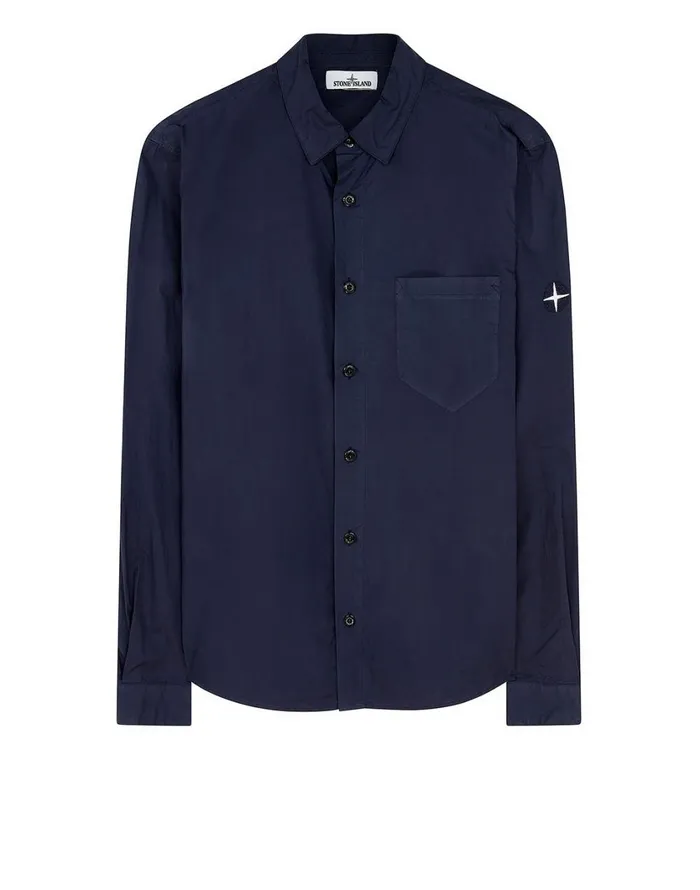 Stone Island Shirts 12501 Shirt In Navy 8211 Mens