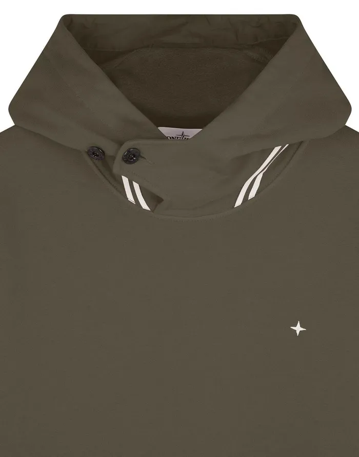 Stone Island Sweatshirts 60120 Hooded Sweatshirt In Dark Forest 8211 Mens