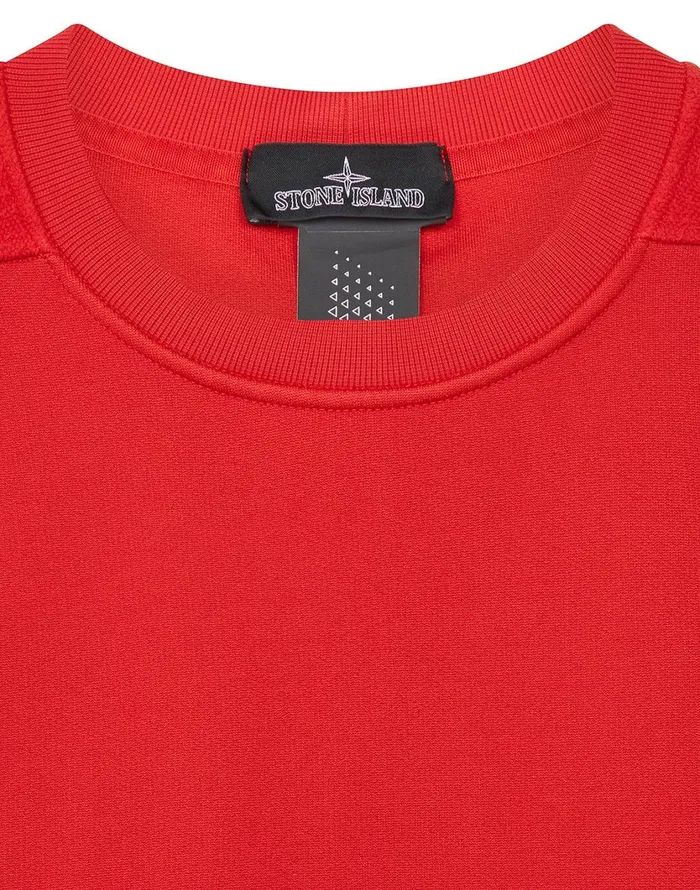 Stone Island Sweatshirts 60207 Engineered Pill Crewneck In Red 8211 Mens